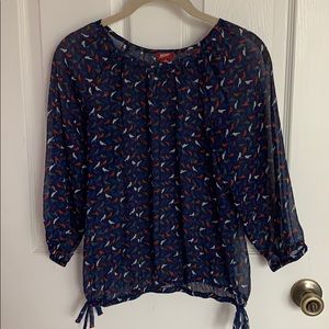 Blue long sleeve blouse in great condition